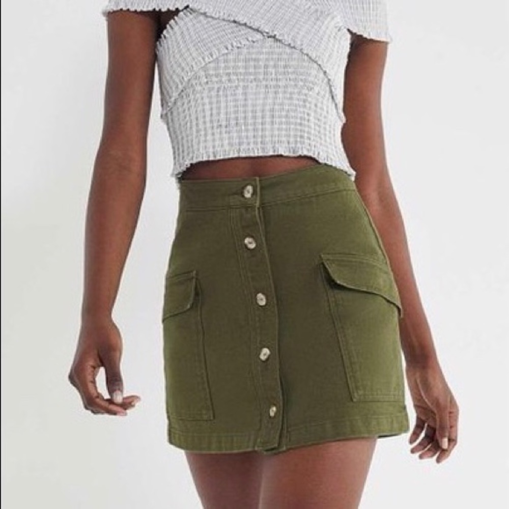 Urban Outfitters Moss (Olive Green) BDG Skirt